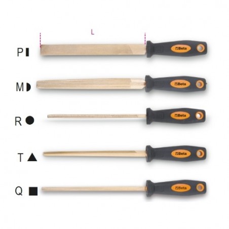 1719BA8/T Lima triangular de 8&quot,, antichispa
