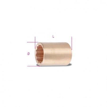 926BA 32 Vaso de 3/4&quot, poligonal, antichispa