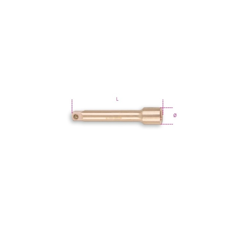 926BA/22 Alargadera con cuadrado macho y hembra de 3/4&quot,, antichispa
