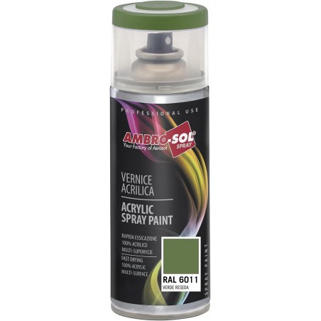 Pintura acri­lica 400 ml RAL 6003 VERDE OLIVA MATE / VERDE MILI