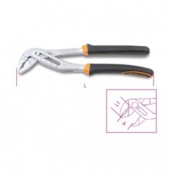 1048BM 250 Alicate multitoma regulable de bisagra cerrada, con mangos en bimaterial