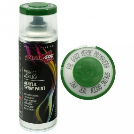 Pintura acri­lica 400 ml RAL 6002 VERDE PRIMAVERA