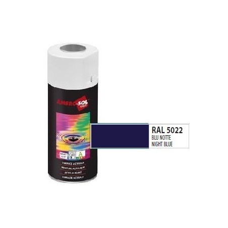 Pintura acri­lica 400 ml RAL 5022 AZUL NOCHE