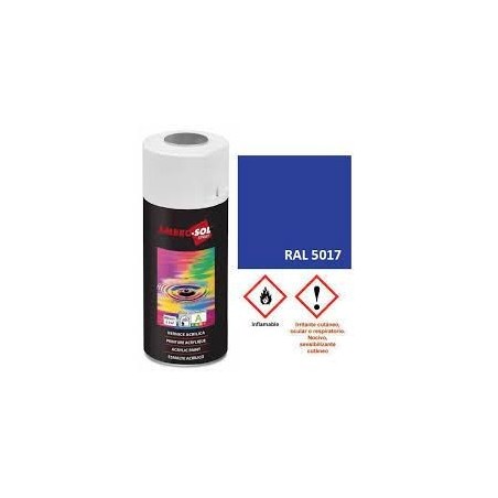 Pintura acri­lica 400 ml RAL 5017 AZUL TRiFICO