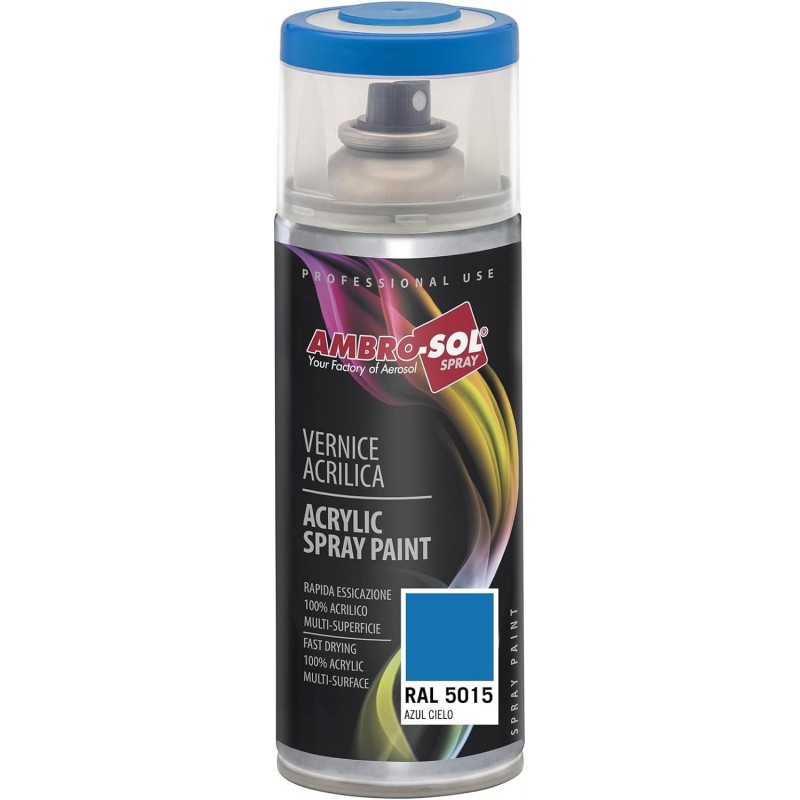 Pintura acri­lica 400 ml RAL 5015 AZUL CIELO
