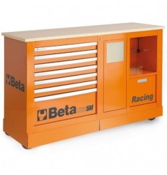 C39SM-O Cajonera especial móvil tipo Racing SM, naranja