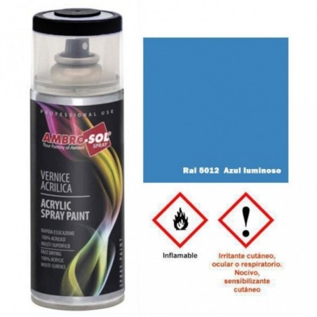 Pintura acri­lica 400 ml RAL 5012 AZUL CLARO