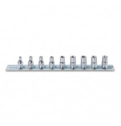 900FTX/SB9 Juego de 9 vasos de 1/4&quot, Torx&reg,, en soporte