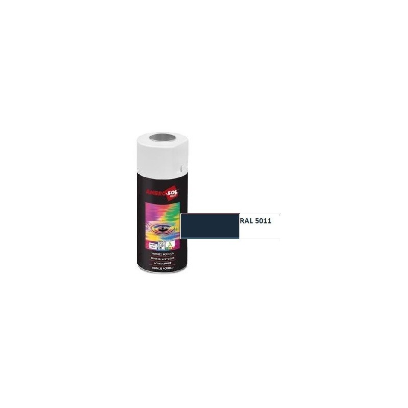 Pintura acri­lica 400 ml RAL 5011 AZUL ACERO