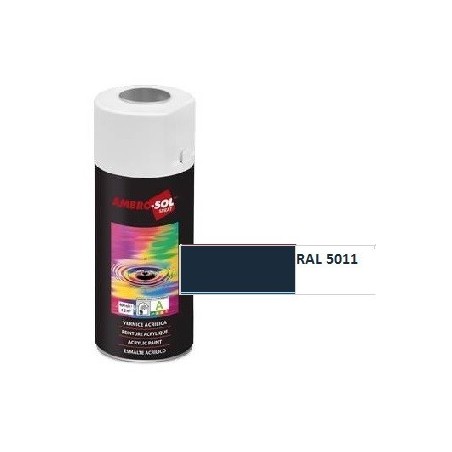 Pintura acri­lica 400 ml RAL 5011 AZUL ACERO