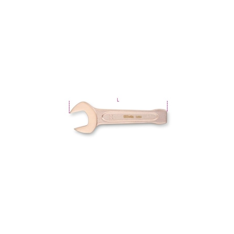 58BA 17 Llave fija de una boca fija abierta, antichispa