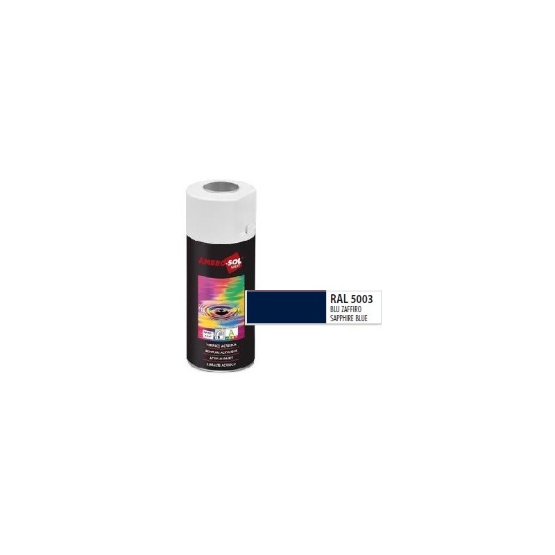 Pintura acri­lica 400 ml RAL 5003 AZUL ZAFIRO