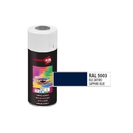 Pintura acri­lica 400 ml RAL 5003 AZUL ZAFIRO