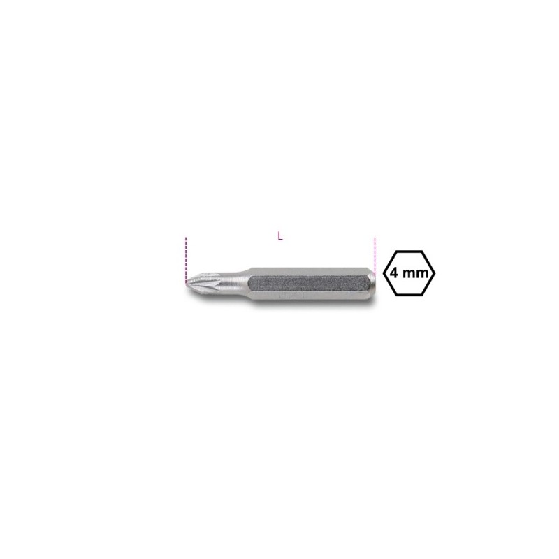 1256PZ 0 Bit de 4 mm Pozidriv&reg,-Supadriv&reg,