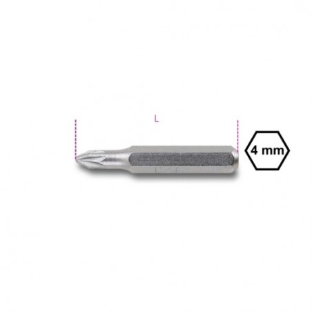 1256PZ 0 Bit de 4 mm Pozidriv&reg,-Supadriv&reg,