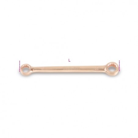 95BA 14X17 Llave plana con dos bocas de estrella, antichispa