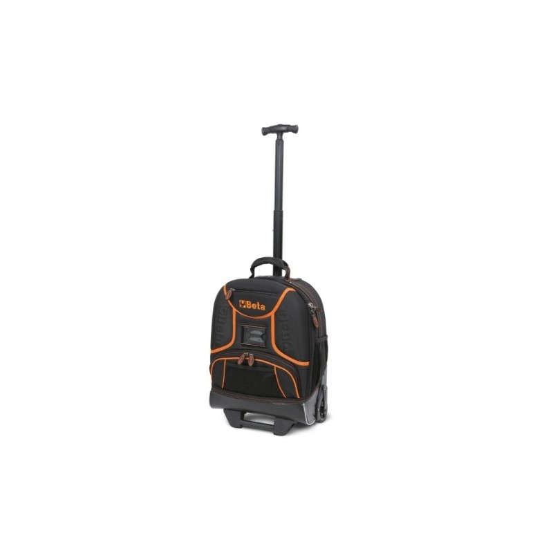 C6T Mochila-trolley portaherramientas en textil técnico, con ruedas, vacía