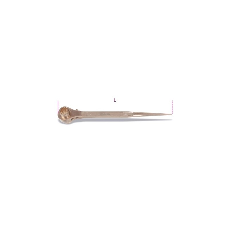 93BA 21X22 Llave de carraca doble para estructuras metálicas, antichispa