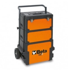 C42H Trolley portaherramientas de 3 módulos apilables, naranja