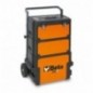 C42H Trolley portaherramientas de 3 módulos apilables, naranja