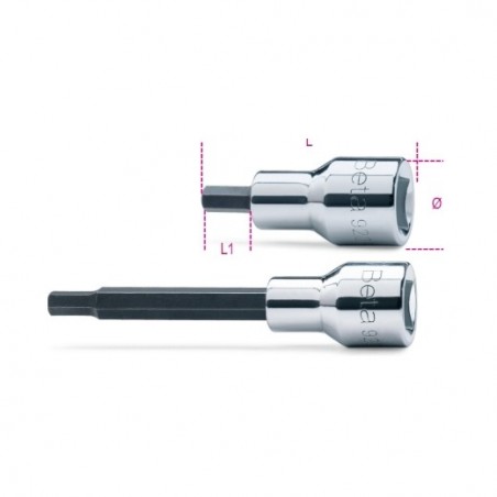 920PE 12L Vaso de 1/2&quot, con punta Allen larga, cromado