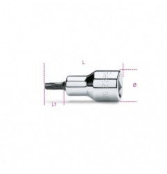 920TX-L 60 Vaso de 1/2&quot, con punta Torx&reg, larga, cromado