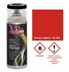 Pintura acri­lica 400 ml RAL 2002 NARANJA SANGRE