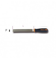 1719BMA6/P Lima plana de corte semidulce, con mango