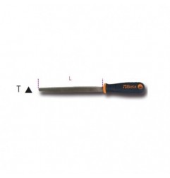 1719BMD6/T Lima triangular de corte grueso, con mango