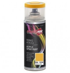 Pintura acri­lica 400 ml RAL 1028 AMARILLO LIMON