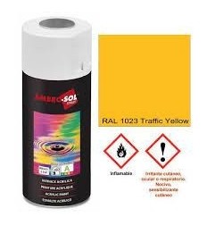 Pintura acri­lica 400 ml RAL 1023 AMARILLO TRAFICO