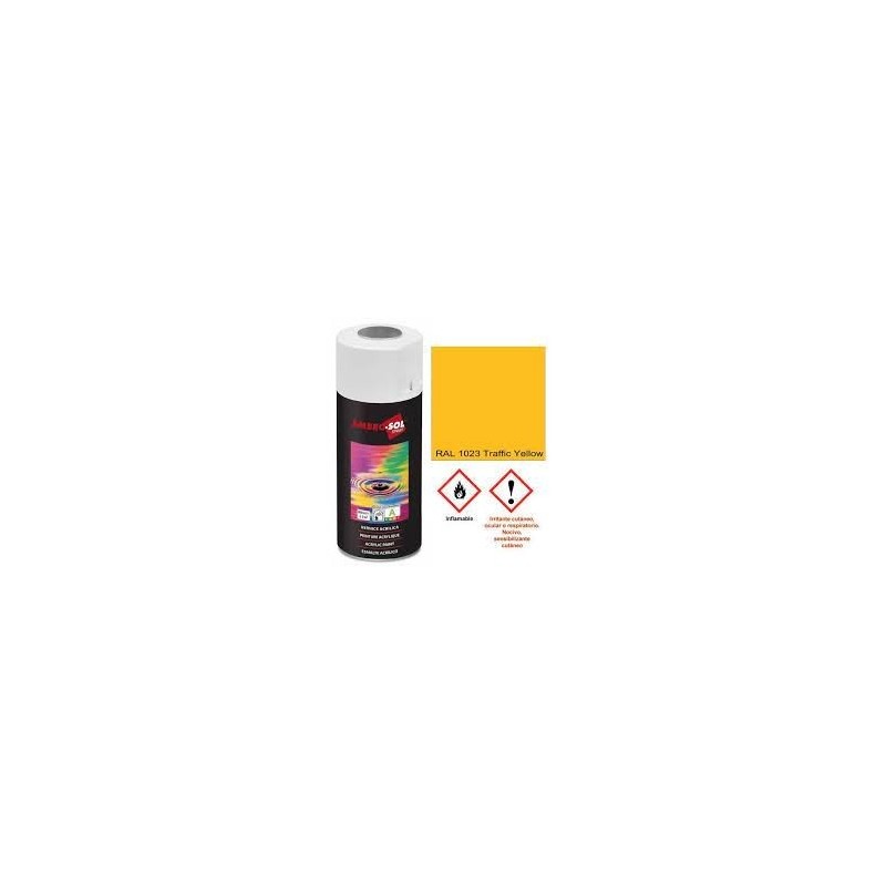 Pintura acri­lica 400 ml RAL 1023 AMARILLO TRAFICO