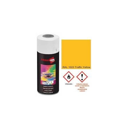 Pintura acri­lica 400 ml RAL 1023 AMARILLO TRAFICO