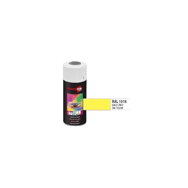 Pintura acri­lica 400 ml RAL 1018 AMARILLO CINC
