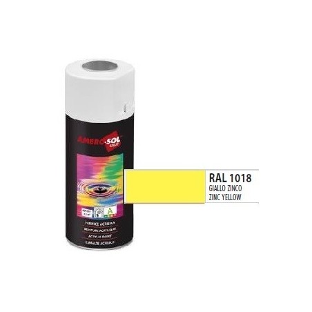 Pintura acri­lica 400 ml RAL 1018 AMARILLO CINC