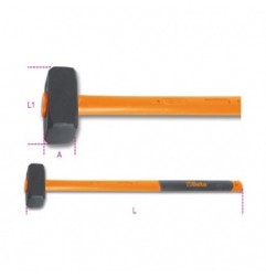 1381T 8000 Maza recta con mango de fibra