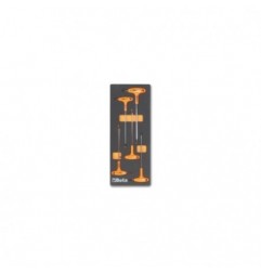 M55 Termoformado de espuma con llaves macho acodadas para tornillos Torx&reg,, con mango