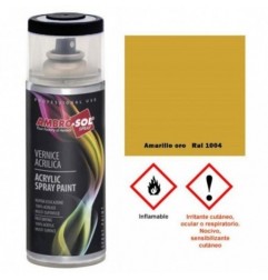 Pintura acri­lica 400 ml RAL 1004 AMARILLO ORO