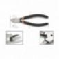 1080D 45 Alicate de corte diagonal raso, con mangos recubiertos con 2 capas de PVC antideslizante