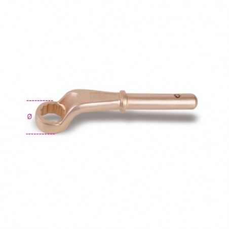 91BA 27 Llave de estrella acodada, con enganche para palanca, antichispa