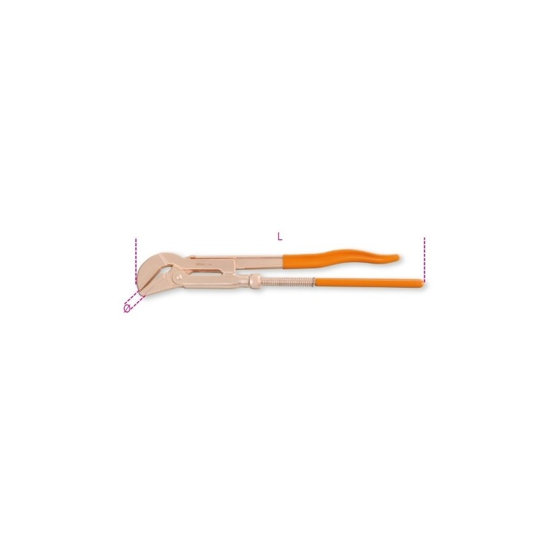 378BA 430 Llave de tubo modelo sueco, antichispa