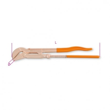 378BA 430 Llave de tubo modelo sueco, antichispa