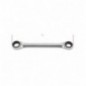 195AS 7/16X1/2 Llave de carraca poligonal doble, cromada