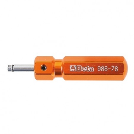 986 78 Destornillador para válvulas de neumáticos, modelo corto