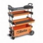 C27S-O Carro portaherramientas compacto y extensible, naranja