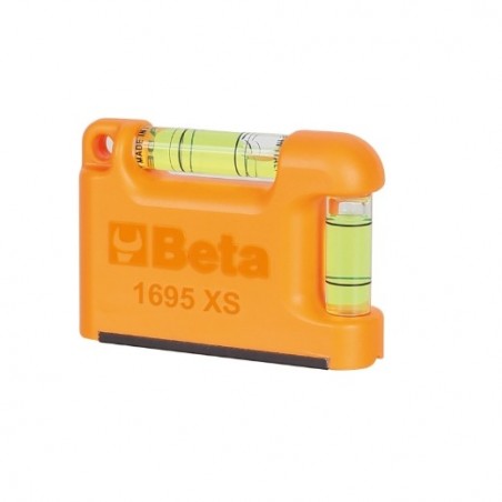 1695XS Nivel de burbuja de bolsillo con base magnética en forma de V