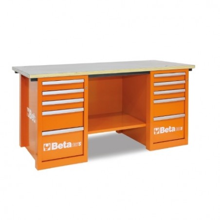 C57S/C-R Banco de trabajo MasterCargo, rojo