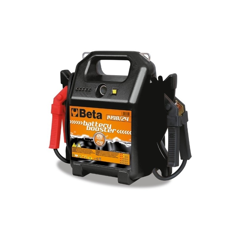 1498/24 Arrancador portátil para turismos y vehículos industriales 12-24 V