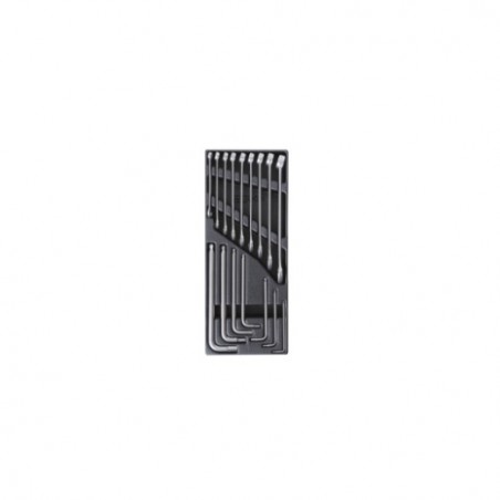 T23 Termoformado rígido con llaves combinadas y llaves Allen acodadas de acero inoxidable