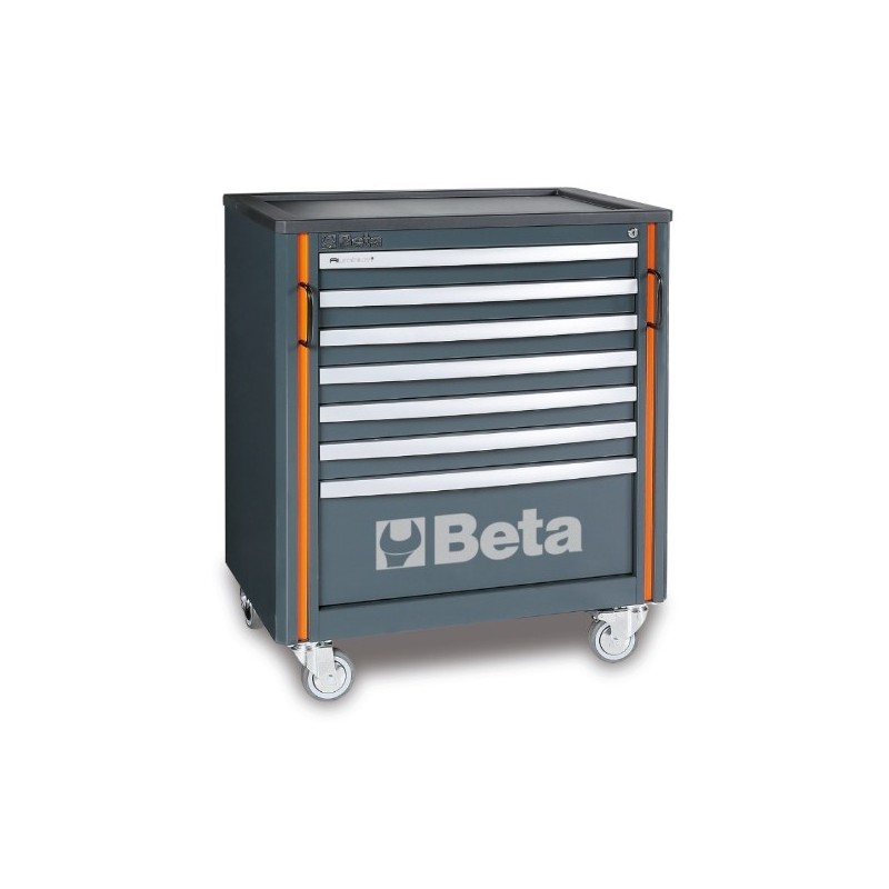 C55C7 Cajonera móvil con 7 cajones para mobiliario para taller RSC55